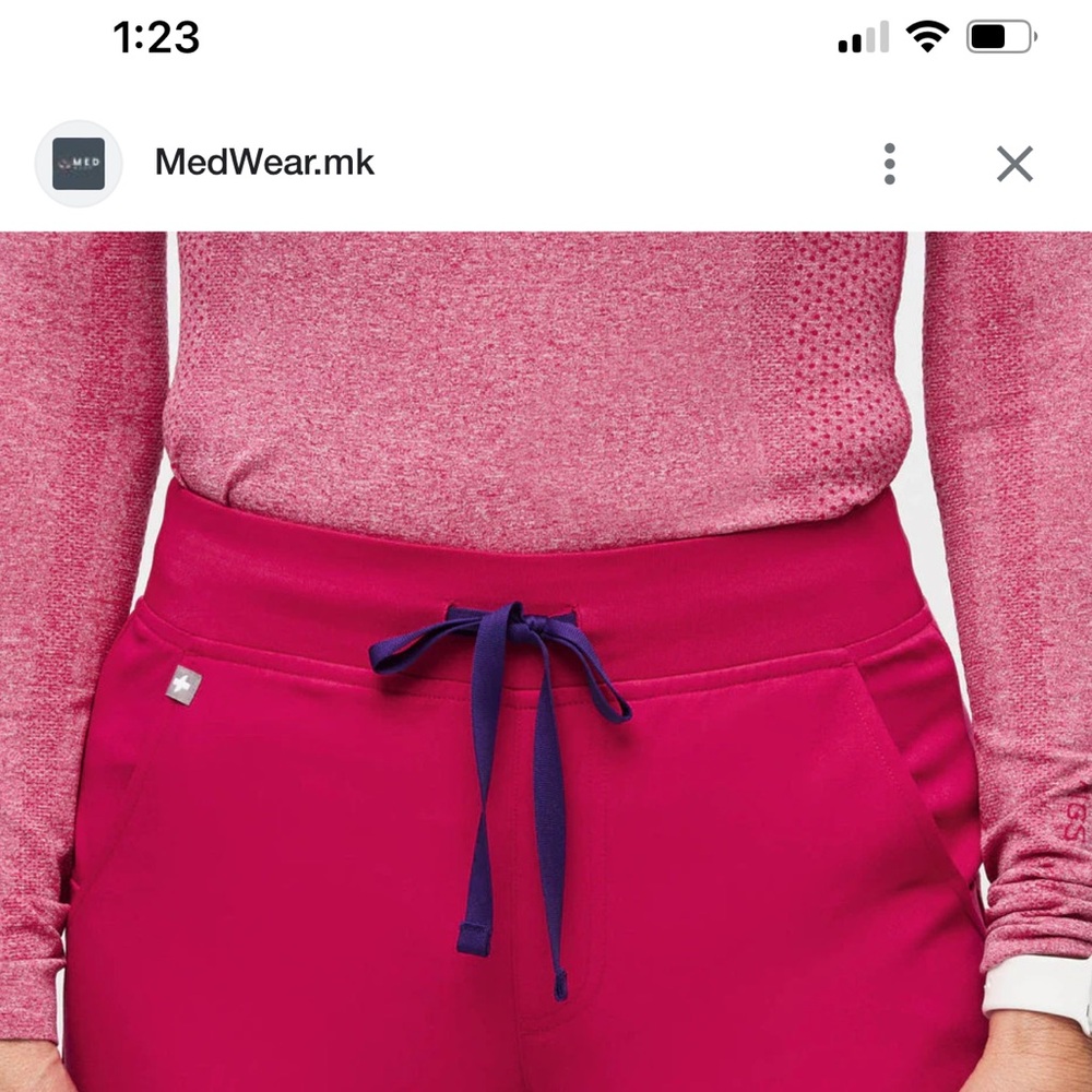 Figs Salta Seamless Rose Pink Underscrub